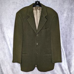 HUGO BOSS Men's 38R Sport Coat Blazer Einstein Jacket Green Wool Cashmere USA